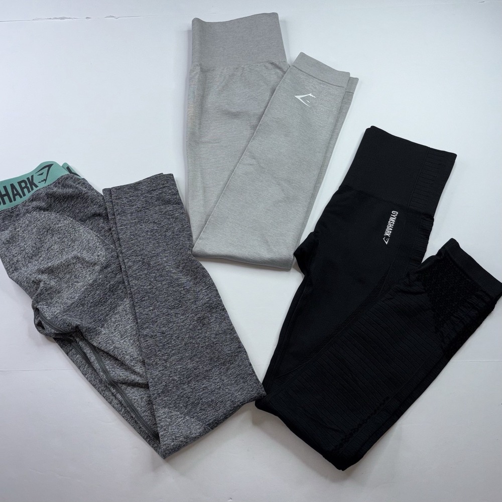 Lot Of 3 Gymshark Leggings Women's Size S Multicolor Athletic